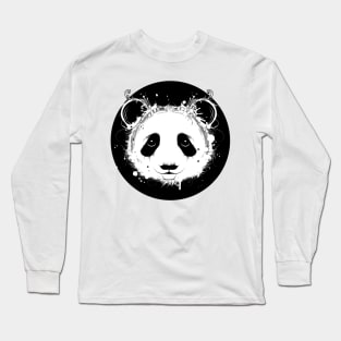 Panda bear portrait Long Sleeve T-Shirt